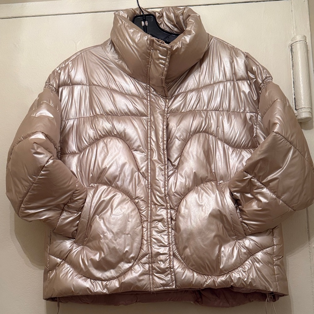 Metallic Puffer Jacket - Picture 3 of 4